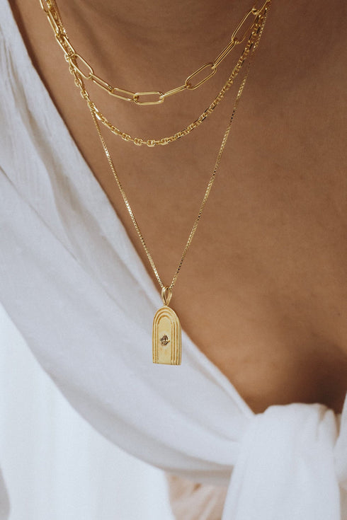 BOX NECKLACE SILVER